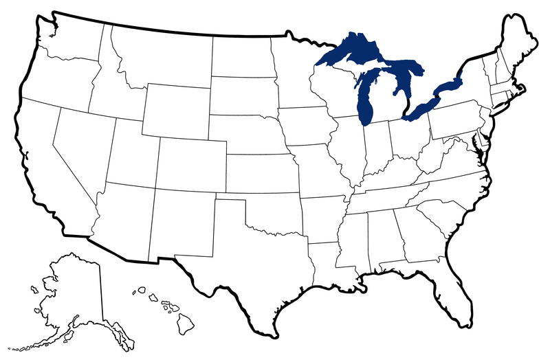 The Great Lakes Map